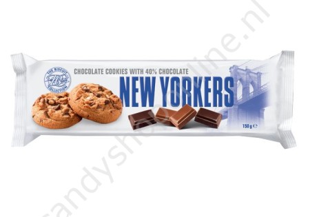 Merba New Yorkers Double Chocolate cookies with 40% chocolate 150gr.