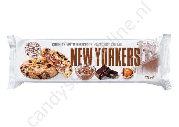 Merba New Yorkers Noigatelli cookies with delicious hazelnut creme 175gr.