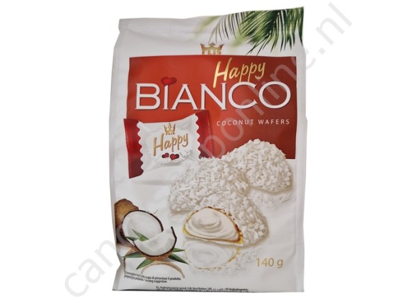 Happy Bianco coconut Wafers 140gr.