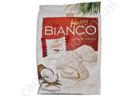 Happy Bianco coconut Wafers 140gr.