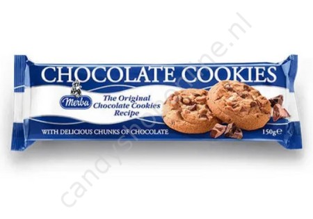 Merba Fully Coated Cookies with delicious chunks of chocolate 150gr.