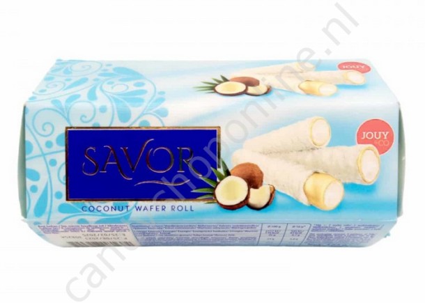 Savor Wafer Roll with Coconut-Almond Cream 144 gram