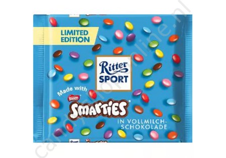 Rittersport Smarties milk chocolate 100gr.