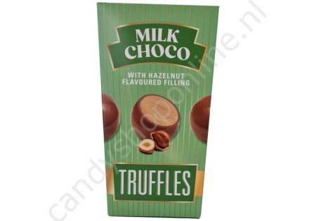 Milk Choco Truffles with Hazelnut flavoured filling 110 gram