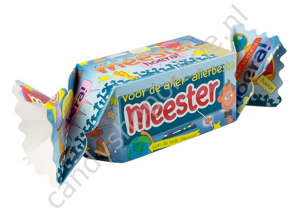 Toffeedoos Voor de aller-allerbeste Meester 500gr