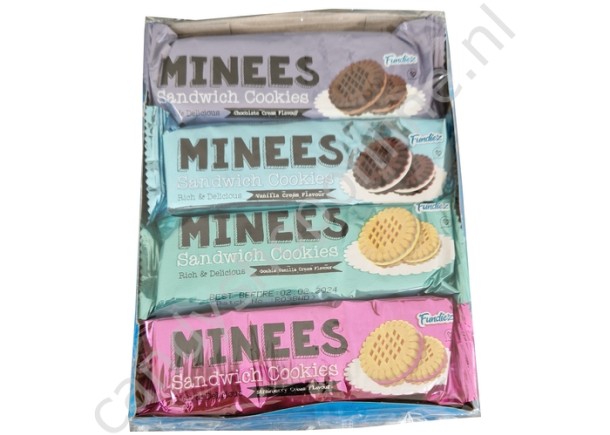 Minees Creamy Sandwich Cookies 240gr. 8x6 stuks