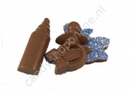 Chocolade Geboortemix Groot Blauw