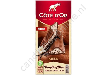 Côte d'Or BonBonBloc Vanille & Crispy Cacao 192gr.