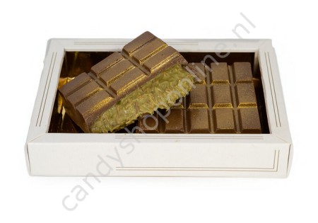 Dubai Chocolade tablet met Krokante Pistache vulling 200gram