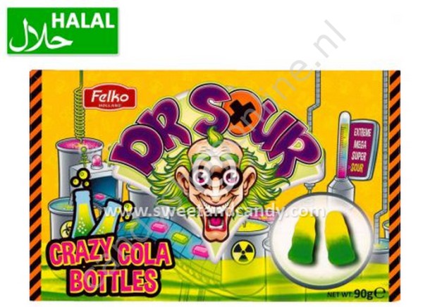 Dr. Sour Crazy Cola Bottles Theatre Box 90gr.